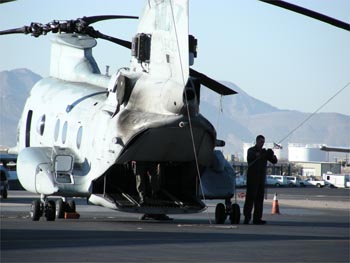Marines pre-flighting