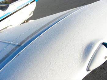 Frost on the wings