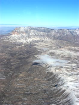 Snowy Guadalupe mountains