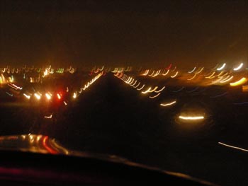 Landing in Santa Monica, sans landing light