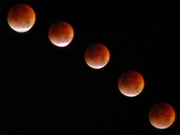 Lunar eclipse. Culver City, CA
