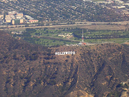 The HOLLYWOOD sign