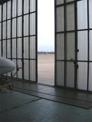 View from the hangar