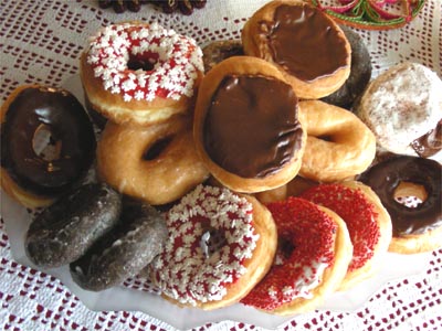 Christmas doughnuts