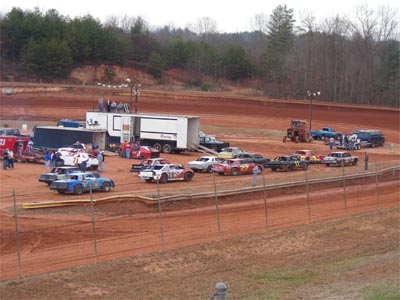 Queuing up for a qualifying heat