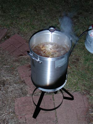 In the fryer