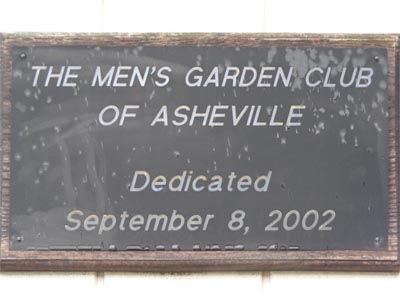 Greenhouse dedication plaque