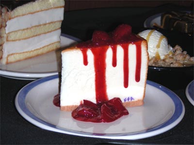 Signed cheesecake