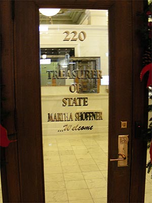 Treasurer's Office door