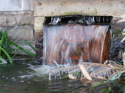 Icy fountain