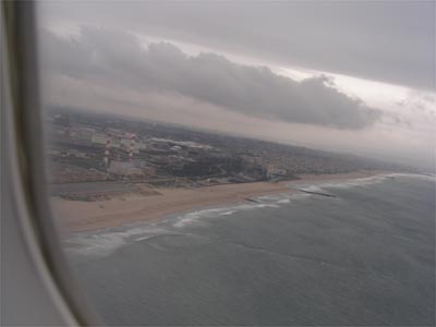 Landing eastward at LAX