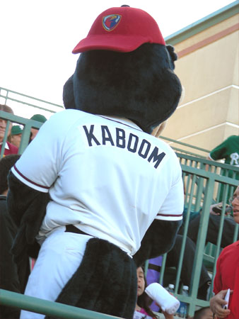 KABOOM, the Jethawks Mascot