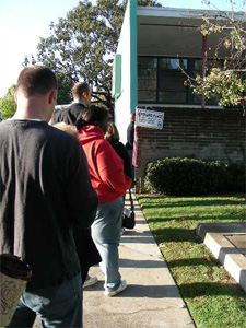 Lining up to vote