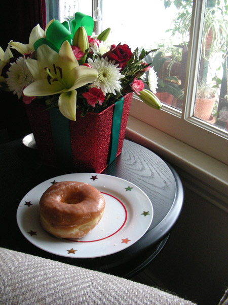 Christmas doughnut