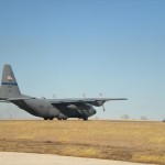 C-130 taking off from AMA