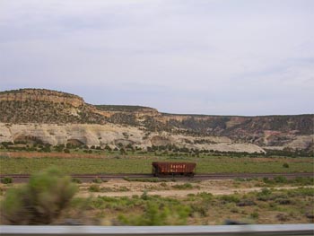 Lone Santa Fe car