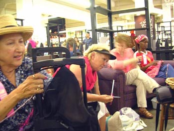 Knitting at the fair