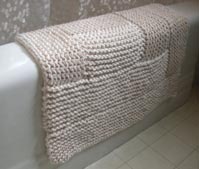 Log cabin bathmat