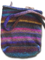 Booga Bag, pre-felting