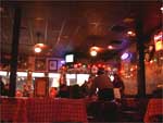 Huey's interior w/ceiling spikes