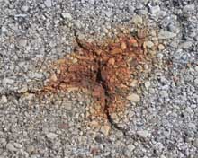 Rusty tarmac